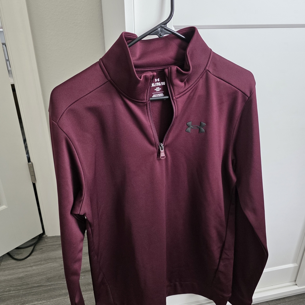 Under Armour Maroon Quarter-Zip Pullover